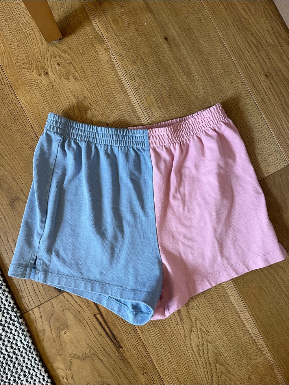 Simons Two-Tone Pink & Light Blue Athletic Lounge Shorts